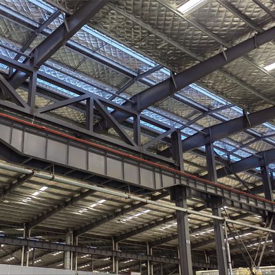 Q355 Ελαφριά χάλυβα δομή αποθήκη προκατασκευασμένο συγκολλημένο κτίριο