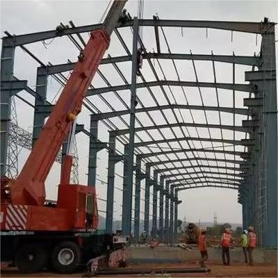 SGS Χάλυβα δομή κτίριο Q355 Χάλυβα δομή μετάλλου Ζεστό έλαση