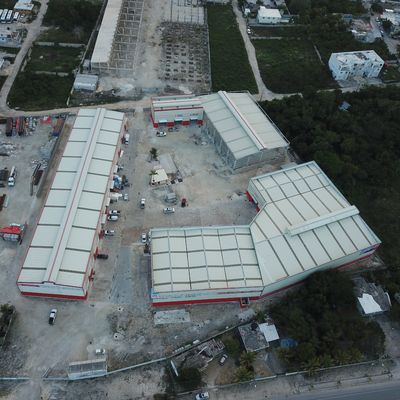 Προσυσκευασμένη δομή από ελαφρύ χάλυβα Κτίριο αποθήκης Αποσπαστικό αδιάβροχο