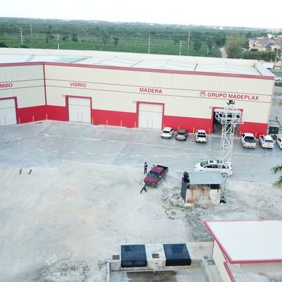 Κτίριο αποθήκης με θερμή ψύξη με γαλβανισμό
