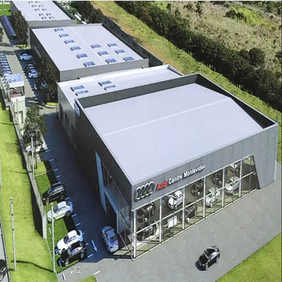 Ελαφριά χάλυβα δομή Prefab μεταλλική αποθήκη κτίριο αίθουσα εκθέσεων