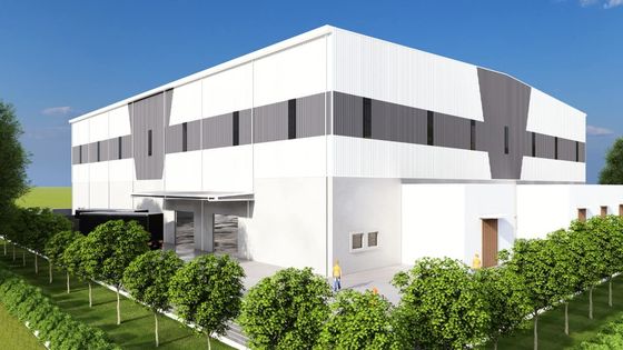 Q235 αποθήκη εμπορευμάτων δομών χάλυβα