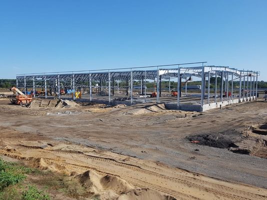 Ζυγισμένα μεταλλικά κτίρια Εργοστάσιο Χάλυβα Πιστοποιητικό ISO