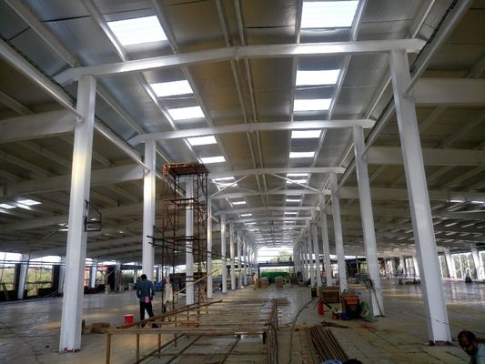 Σιδηροδρομική δομή Χάνγκαρ Προσυσκευασμένη Ζεστή έλαση Ζυγισμένη Αποθήκη Κτίριο Σκάβος