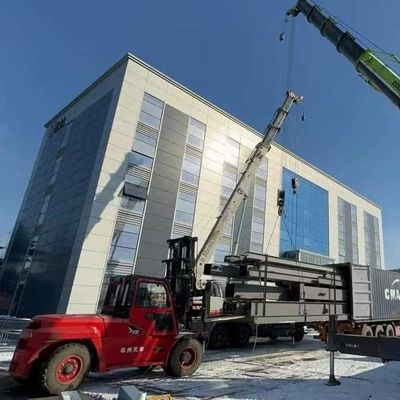 Πολυώροφο Υπηρεσιακό κτίριο με προκατασκευασμένη χάλυβα για εργασία και διαμονή