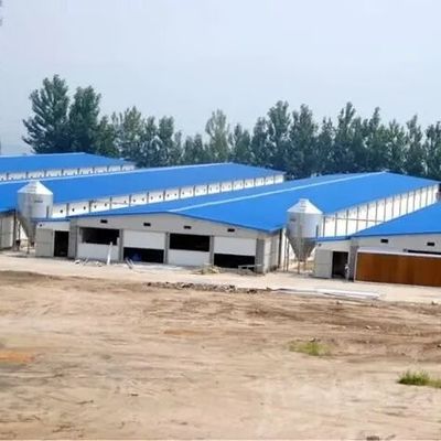 Εύκολη συναρμολόγηση σχεδιασμός φορητό χαμηλού κόστους οίκος πουλερικών χάλυβα δομή