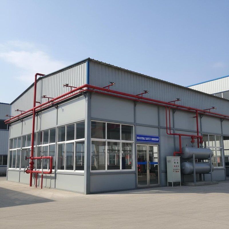 Εργαστήριο ανθεκτικού σε πυρκαγιά χάλυβα με προαιρετικό σύστημα προστασίας από πυρκαγιά σχεδιασμένο για να πληροί αυστηρά πρότυπα βιομηχανικής ασφάλειας